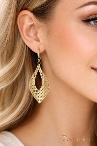 Goldfilled Antyalergiczne Kolczyki 52mm 14K kolor