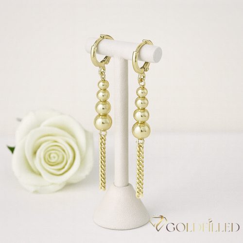 Goldfilled Antyalergiczne Kolczyki 50mm 14K kolor