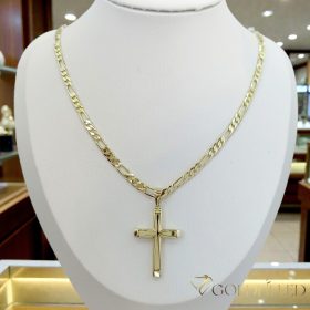    Antyalergiczny naszyjnik Goldfilled 45cm/4mm + wisiorek, kolor 14K