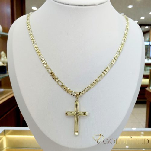  Antyalergiczny naszyjnik Goldfilled 45cm/4mm + wisiorek, kolor 14K