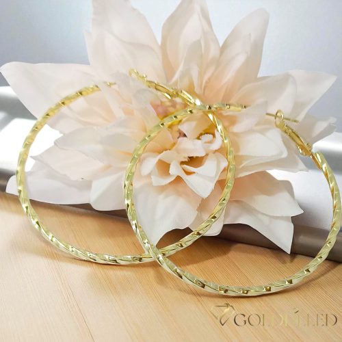 Goldfilled Antyalergiczne kolczyki 60mm kolor 14K	