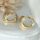 Goldfilled Antyalergiczne skręcone kolczyki 35mm kolor 14K	