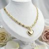  Antyalergiczny naszyjnik Goldfilled 50cm/5,2mm + wisiorek, kolor 14K