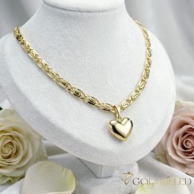    Antyalergiczny naszyjnik Goldfilled 50cm/5,2mm + wisiorek, kolor 14K