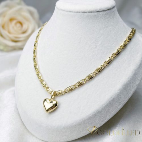  Antyalergiczny naszyjnik Goldfilled 50cm/5,2mm + wisiorek, kolor 14K