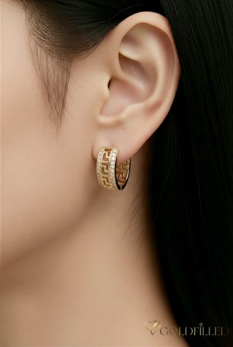 Goldfilled Antyalergiczne Kolczyki 19 mm 14K Kolo