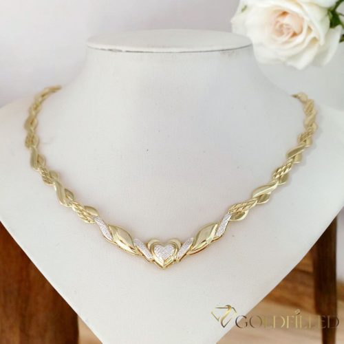 Ekskluzywny antyalergiczny naszyjnik Goldfilled 48cm/7,2mm, 14K wielokolorowy