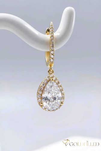 Goldfilled Antyalergiczne kolczyki 40mm kolor 14K