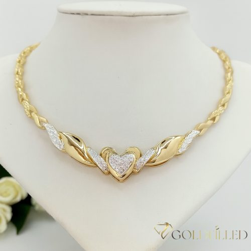 Ekskluzywny antyalergiczny naszyjnik Goldfilled 44cm/7,2mm, 14K wielokolorowy