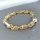 Antyalergiczna bransoletka Goldfilled 22cm /8-10mm, wielokolorowa 14K