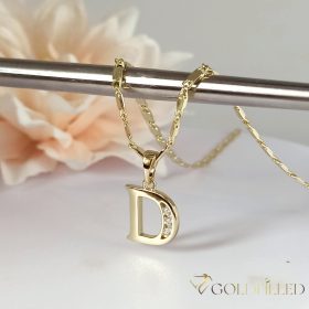   Antyalergiczny naszyjnik „Goldfilled” pozłacany o w kilku rozmiarach i grubośc 2 mm, kolor 14K