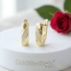 Goldfilled Antyalergiczne Kolczyki 17 mm 14K Kolo