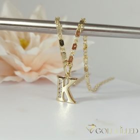   Antyalergiczny naszyjnik „Goldfilled” pozłacany o w kilku rozmiarach i grubośc 2 mm, kolor 14K