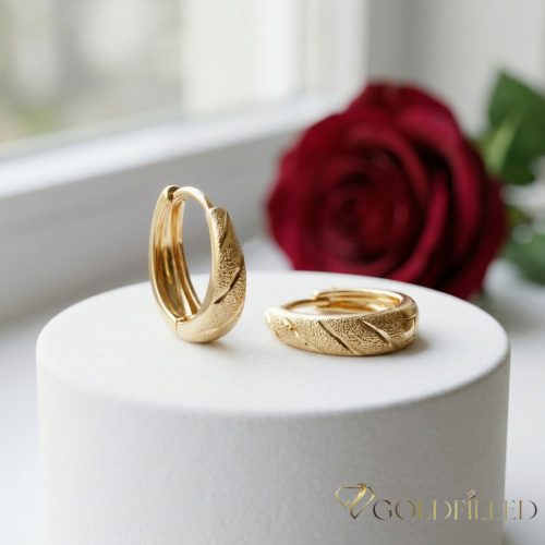 Goldfilled Antyalergiczne Kolczyki 14 mm 18K Kolor  