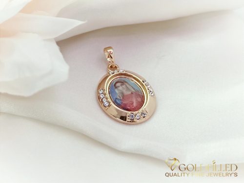 Antyalergiczny wisiorek Goldfilled 35 mm, kolor 18K