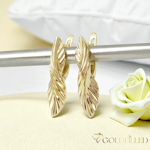 Goldfilled Antyalergiczne kolczyki 30mm kolor 14K