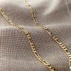 Antyalergiczny "Figaro" naszyjnik „Goldfilled” pozłacany o w kilku rozmiarach i grubości 4 mm , kolor 14K