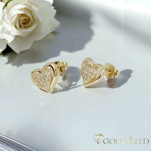 Goldfilled Antyalergiczne kolczyki 12mm kolor 14K	