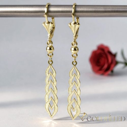Goldfilled Antyalergiczne Kolczyki 60mm 14K kolor