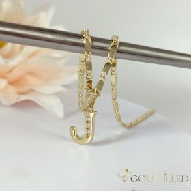   Antyalergiczny naszyjnik „Goldfilled” pozłacany o w kilku rozmiarach i grubośc 2 mm, kolor 14K