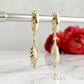 Goldfilled Antyalergiczne kolczyki 46mm kolor 14K