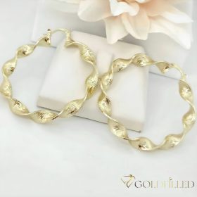 Goldfilled Antyalergiczne kolczyki 50mm kolor 14K	