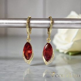 Goldfilled Antyalergiczne kolczyki 34mm kolor 14K