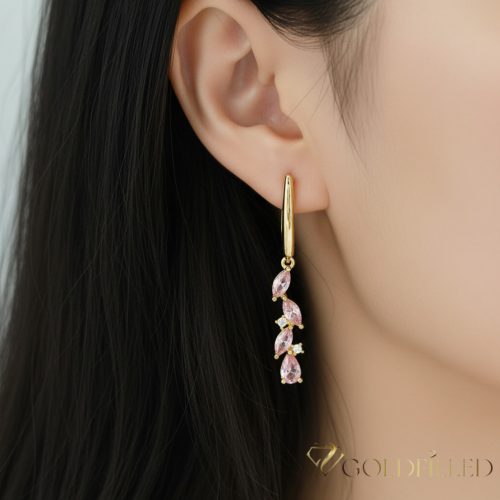 Goldfilled Antyalergiczne kolczyki 42mm kolor 14K