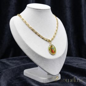    Antyalergiczny naszyjnik Goldfilled 50cm/5,2mm + wisiorek, kolor 14K