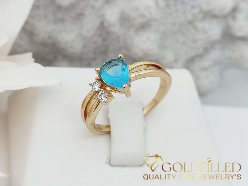Antyalergiczny pierścionek „Goldfilled” w różnych rozmiarach, kolor 18K