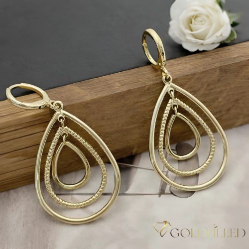 Goldfilled Antyalergiczne Kolczyki 45mm 14K kolor