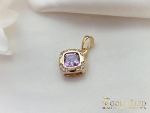 Antyalergiczny wisiorek Goldfilled 20 mm, kolor 18K