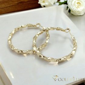 Goldfilled Antyalergiczne kolczyki 40mm kolor 14K	