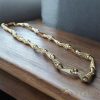Goldfilled Antyalergiczny Luksusowy Naszyjnik Barakka 70cm Długi i 11mm Szeroki (130g) Kolor 14K Multikolor