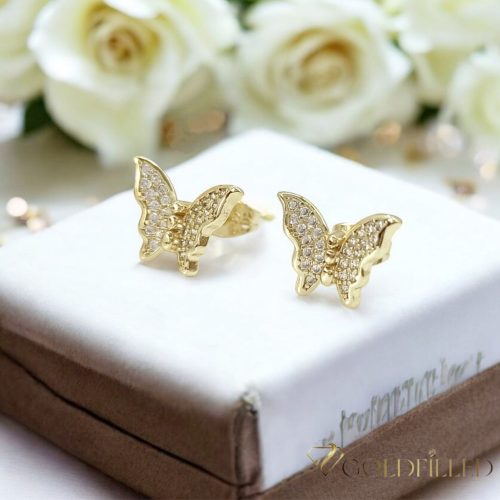 Goldfilled Antyalergiczne kolczyki 13mm kolor 14K	
