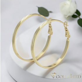 Goldfilled Antyalergiczne kolczyki 40mm kolor 14K	