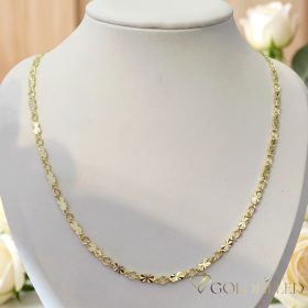   Naszyjnik Antyalergiczny Goldfilled 50cm Długi i 4mm Szeroki Kolor 14K