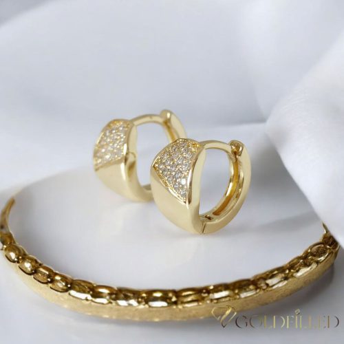 Goldfilled Antyalergiczne Kolczyki 14 mm 14K Kolo Multicolor 