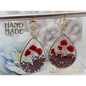   Ręcznie Wykonane Antyalergiczne Wiszące Kolczyki 60mm 14K Kolor	