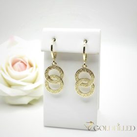Goldfilled Antyalergiczne kolczyki 33mm kolor 14K