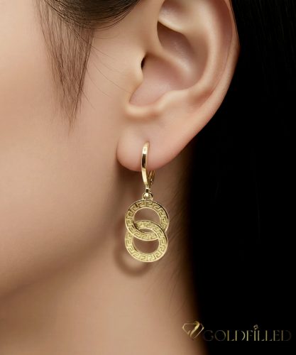 Goldfilled Antyalergiczne kolczyki 33mm kolor 14K