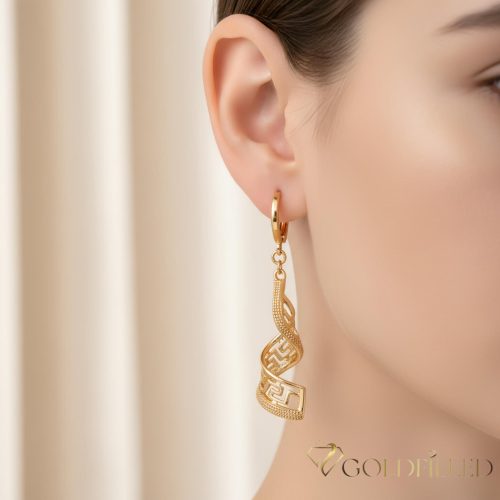 Goldfilled Antyalergiczne Kolczyki 50mm 18K kolor