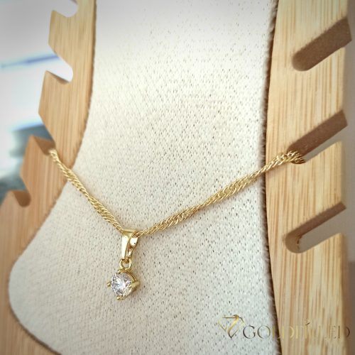Goldfilled Bransoletka na kostkę 27cm/2mm kolor 14K