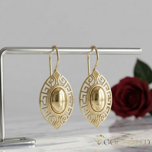 Goldfilled Antyalergiczne kolczyki 42mm kolor 14K
