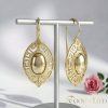 Goldfilled Antyalergiczne kolczyki 42mm kolor 14K