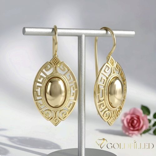 Goldfilled Antyalergiczne kolczyki 42mm kolor 14K