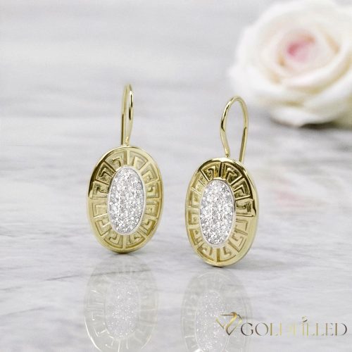 Goldfilled Antyalergiczne Kolczyki 35mm 14K kolor