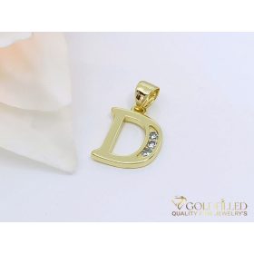 Antyalergiczny wisiorek Goldfilled 23mm, kolor 14K