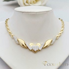   Ekskluzywny antyalergiczny naszyjnik Goldfilled 50cm/6-20mm,  14 K wielokolorowy