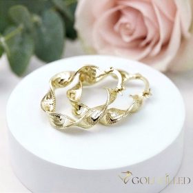 Goldfilled Antyalergiczne  kolczyki 30mm kolor 14K	